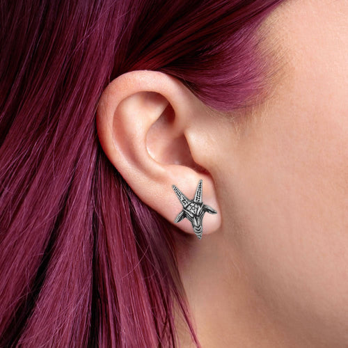 Baphomet Stud Earrings
